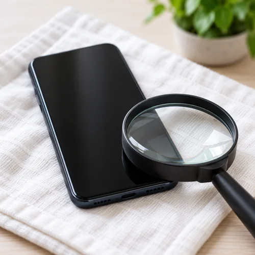 Smartphone als Symbolbild für geprüfte Gebrauchtgeräte