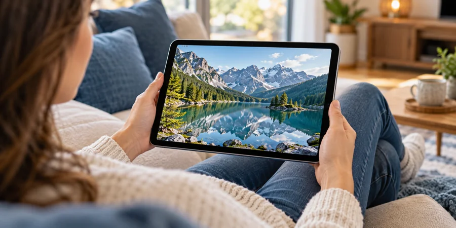 Für Sofa & Streaming – symbolische Tablet-Nutzung