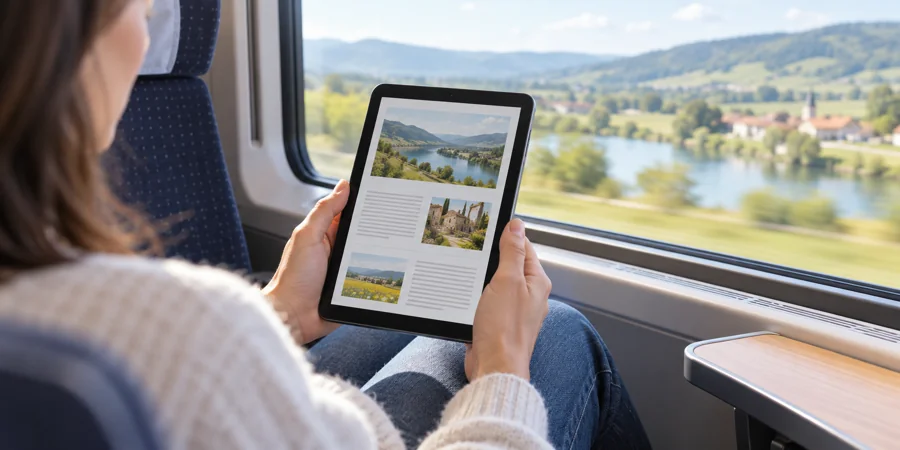 Für unterwegs & kleine Taschen – symbolische Tablet-Nutzung