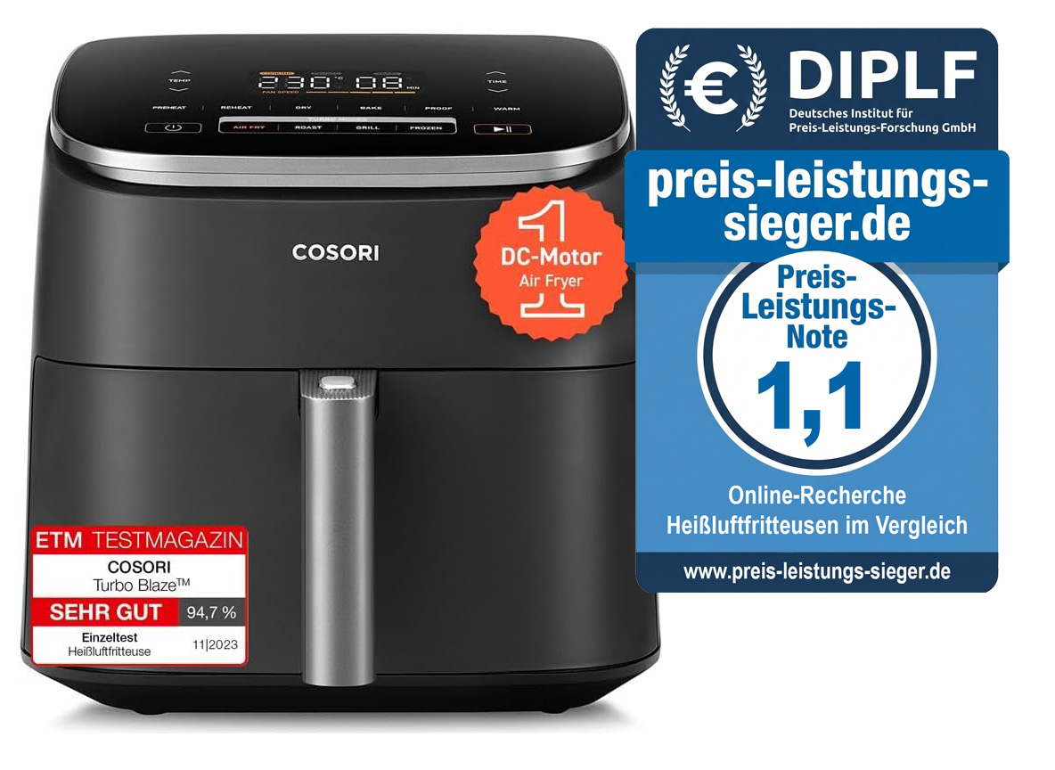 preis leistungs sieger Cosori Turboblaze