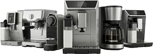 Moderne Kaffeemaschine in einer stilvollen Küche