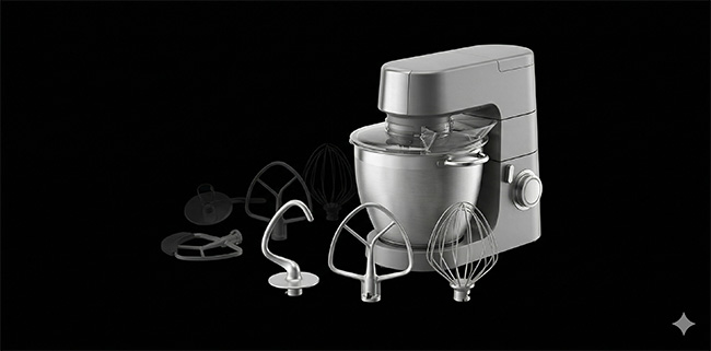 Knethaken und Schneebesen Zubehör