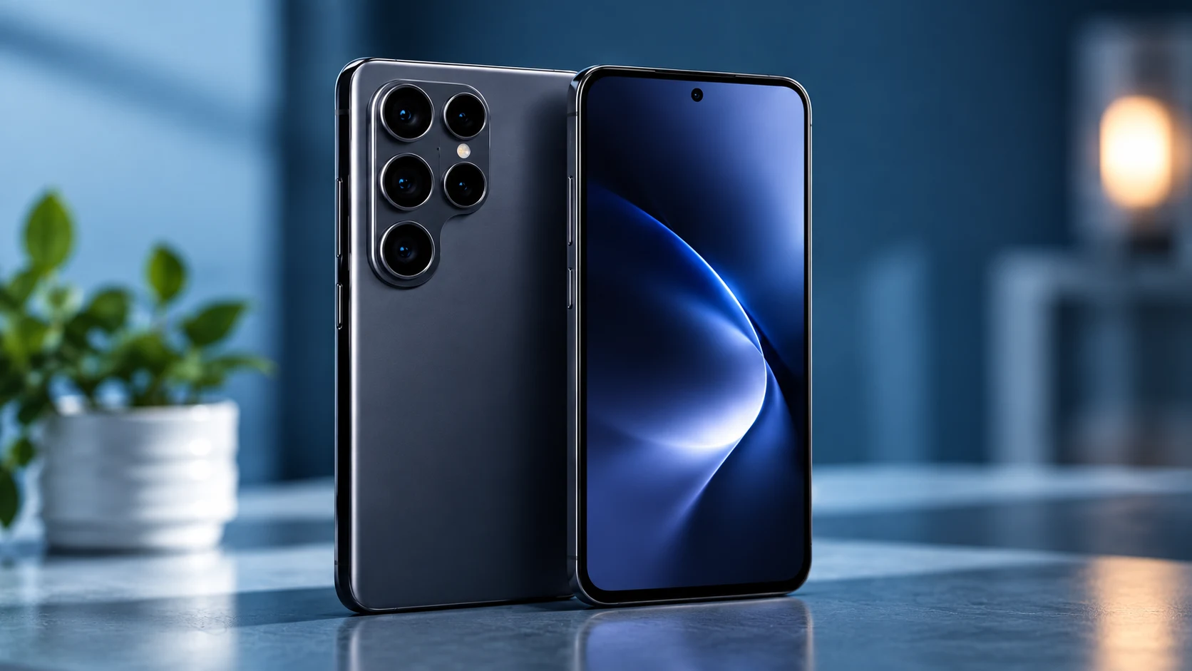 Symbolbild: Dunkles Smartphone mit großem Kameramodul