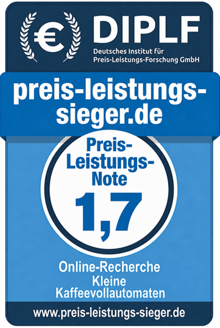 Preis-Leistungs-Note 1,7 – Kleine Kaffeevollautomaten