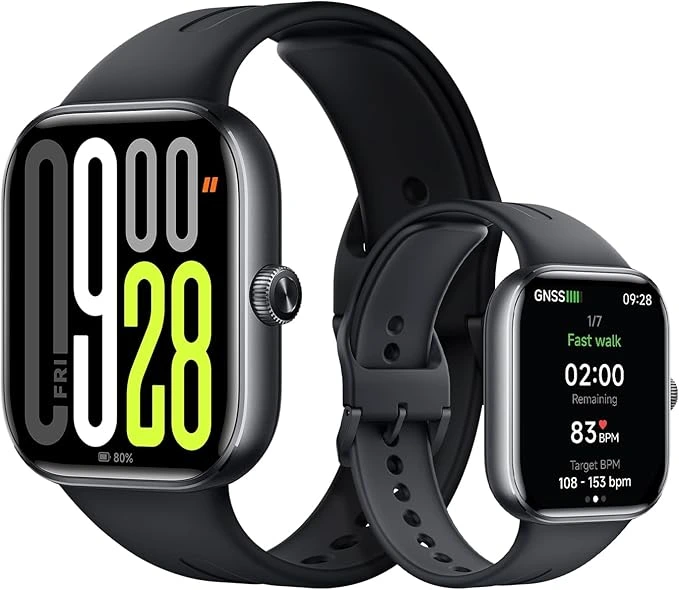 Xiaomi Redmi Watch 5 in Schwarz mit großem AMOLED-Display