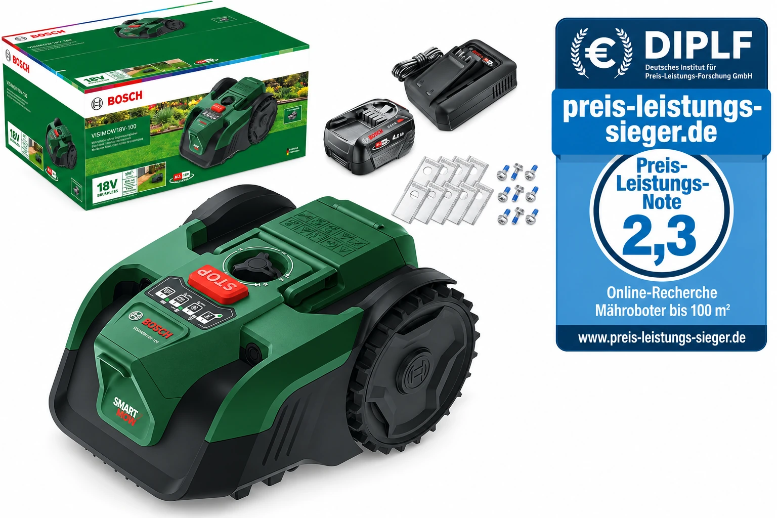 Bosch Visimow 18V-100 mit PLS-Siegel 2,3