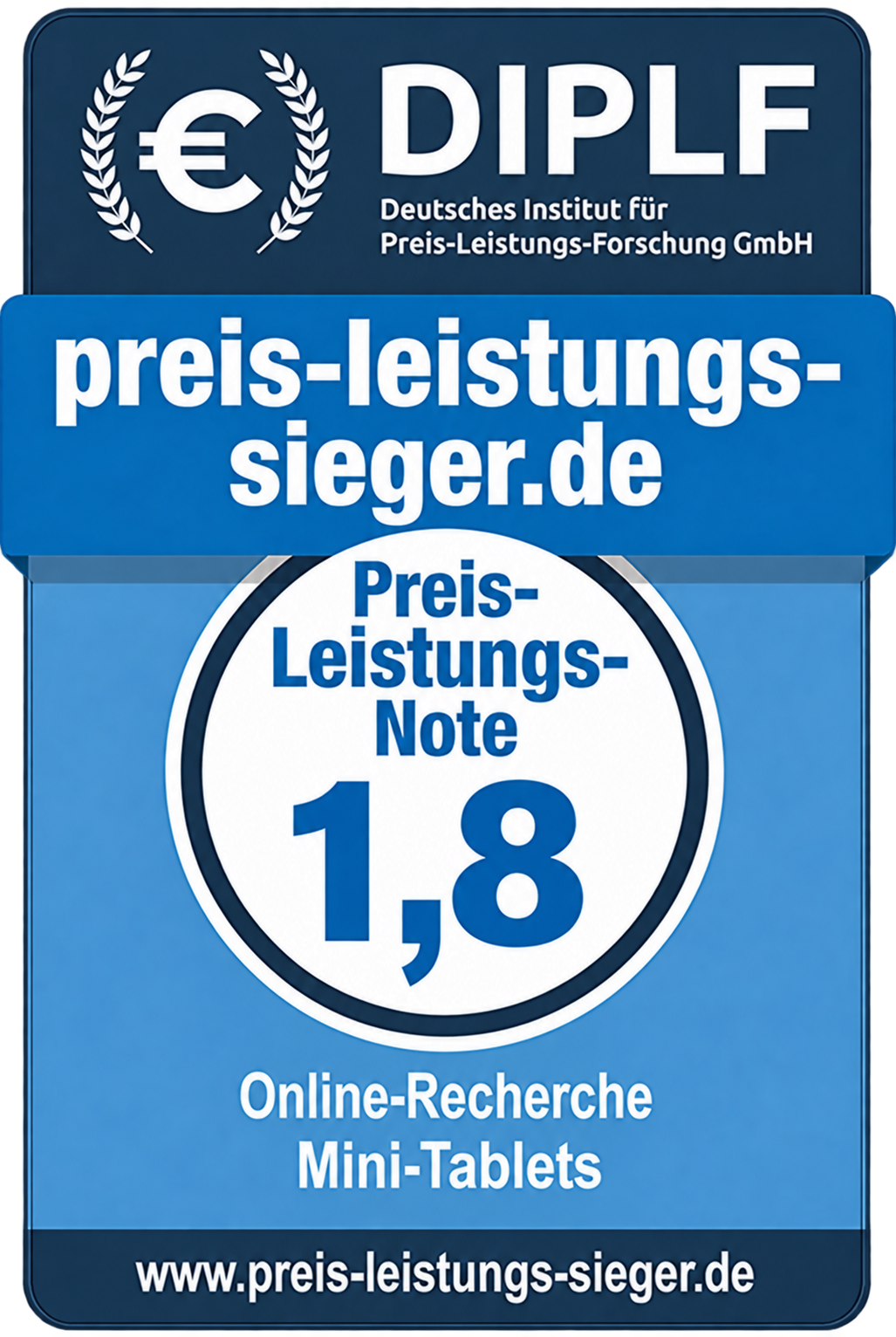 Redaktionelle Preis-Leistungs-Note 1,8 – Gut, Mini-Tablets