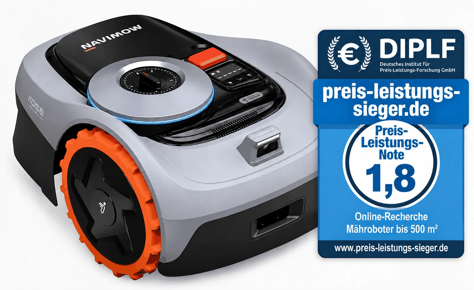 Segway Navimow i105E mit PLS-Siegel 1,8