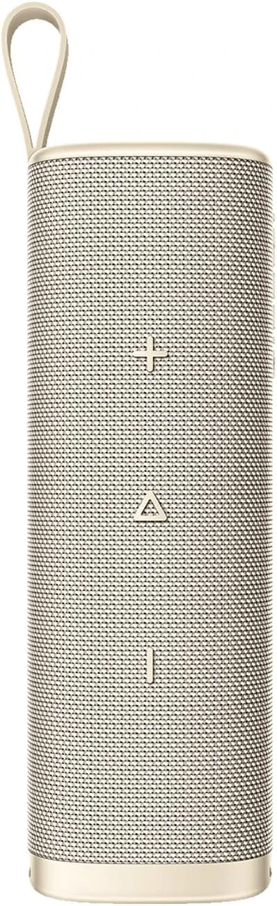 Xiaomi Sound Outdoor in der Farbvariante Gold mit Trageschlaufe