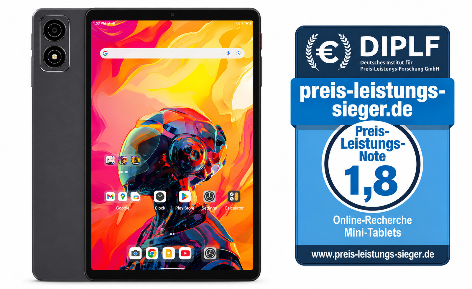 Alldocube iPlay 70 Mini Ultra – KI-Titelmontage mit unserer Preis-Leistungs-Note 1,8 (Gut)