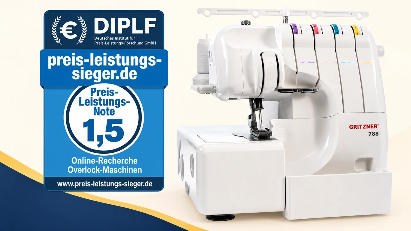 Gritzner 788 Overlock mit unserem Preis-Leistungs-Siegel 1,5
