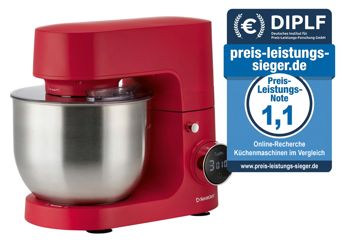 Preis-Leistungs-Sieger Küchenmaschinen: Silvercrest SKM 600 F1