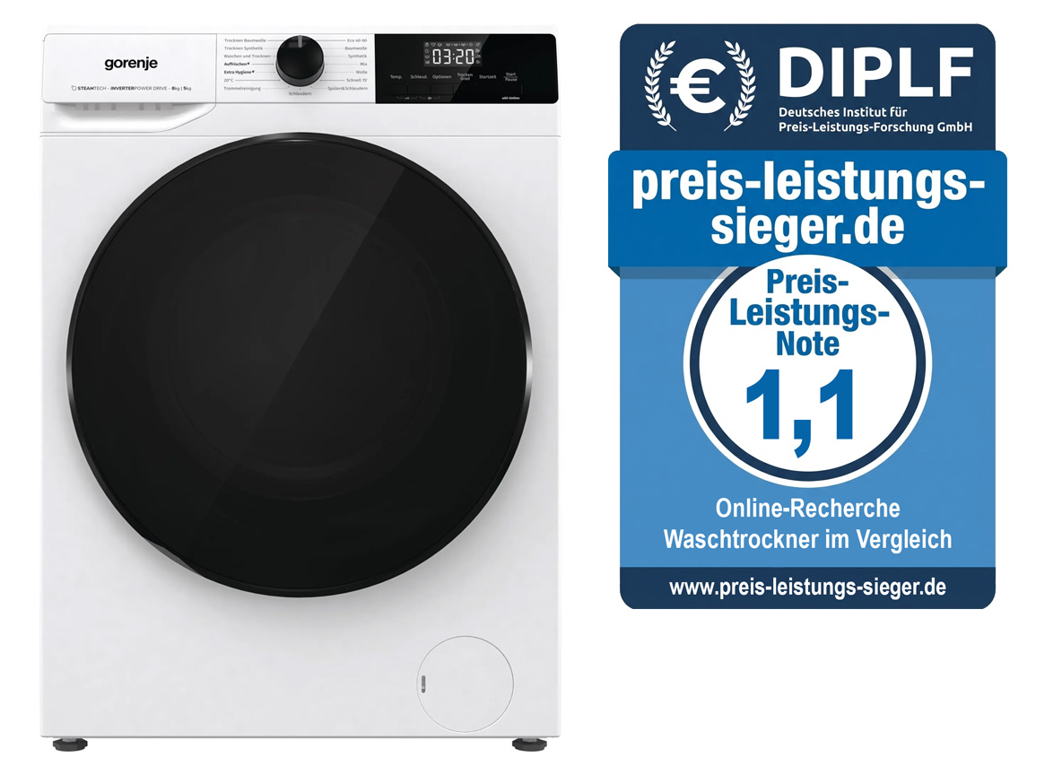 Preis-Leistungs-Sieger Waschtrockner: Gorenje WD2A854ADPS
